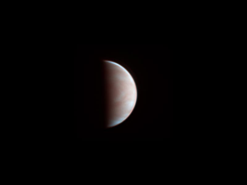 Venus im Infrarot- und UV-Licht am 27. März 2020
