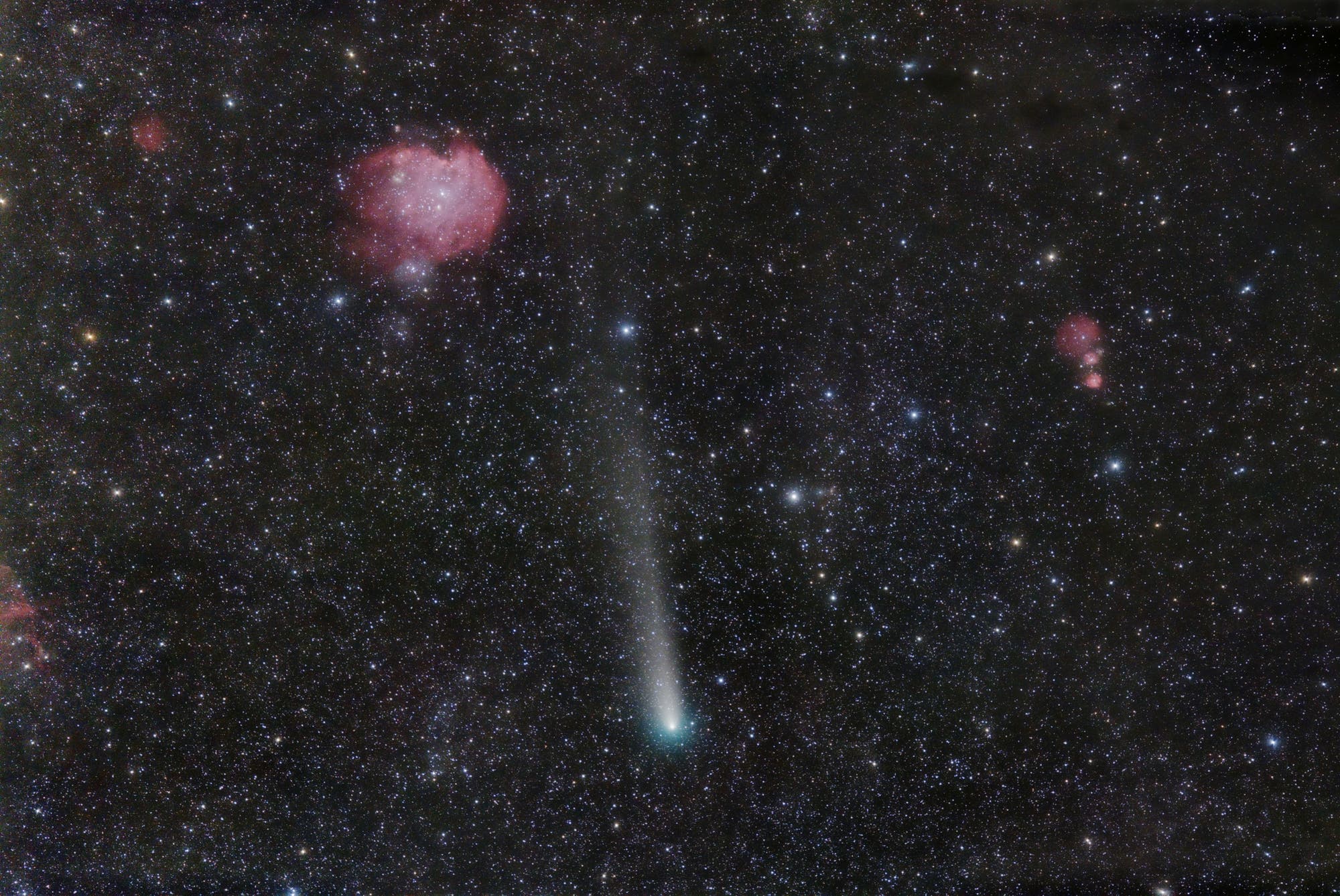 Comet 21P/Giacobini-Zinner and Monkey Head Nebula