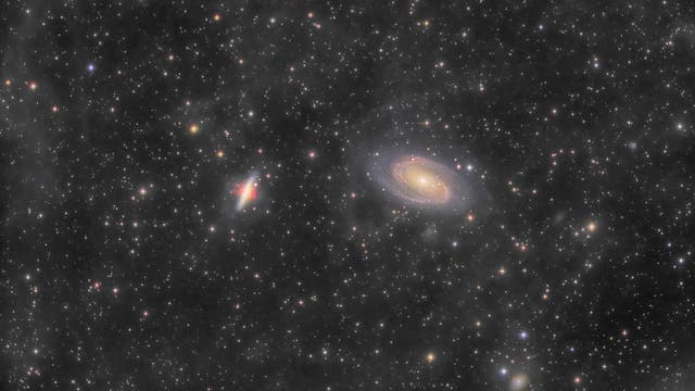 M81 und M82 mit galaktischem Zirrus
