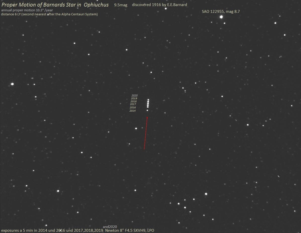 Barnards Stern in Ophiuchus