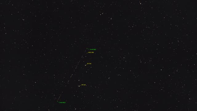Asteroid (7482) 1994PC1-Strichspuren