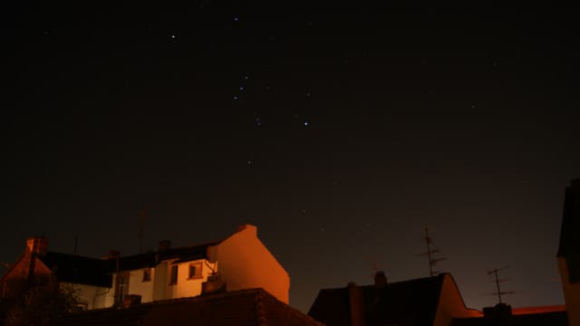 Sternenbild Orion am Morgenhimmel 29.9.2011