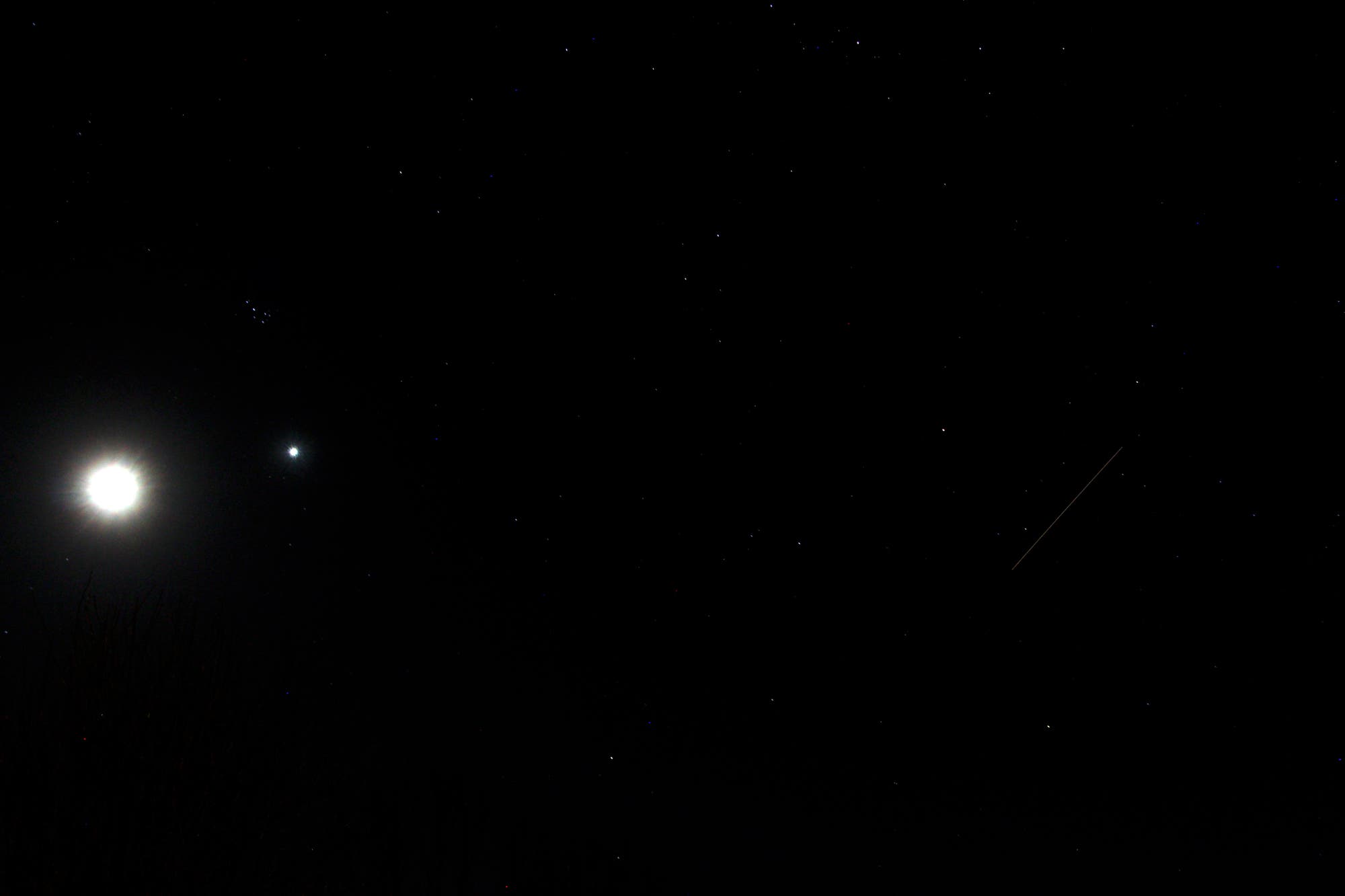 Mond,Venus,ISS