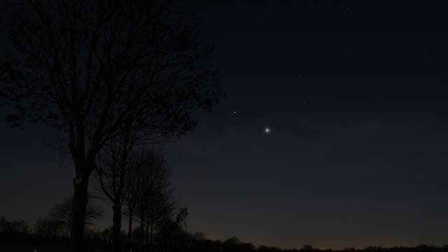 Venus-Jupiter-Konjunktion am 8.3.2012