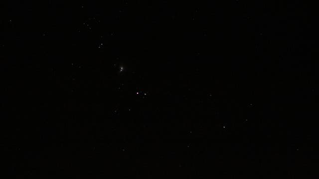 Gürtelsterne des Orion mit Orionnebel