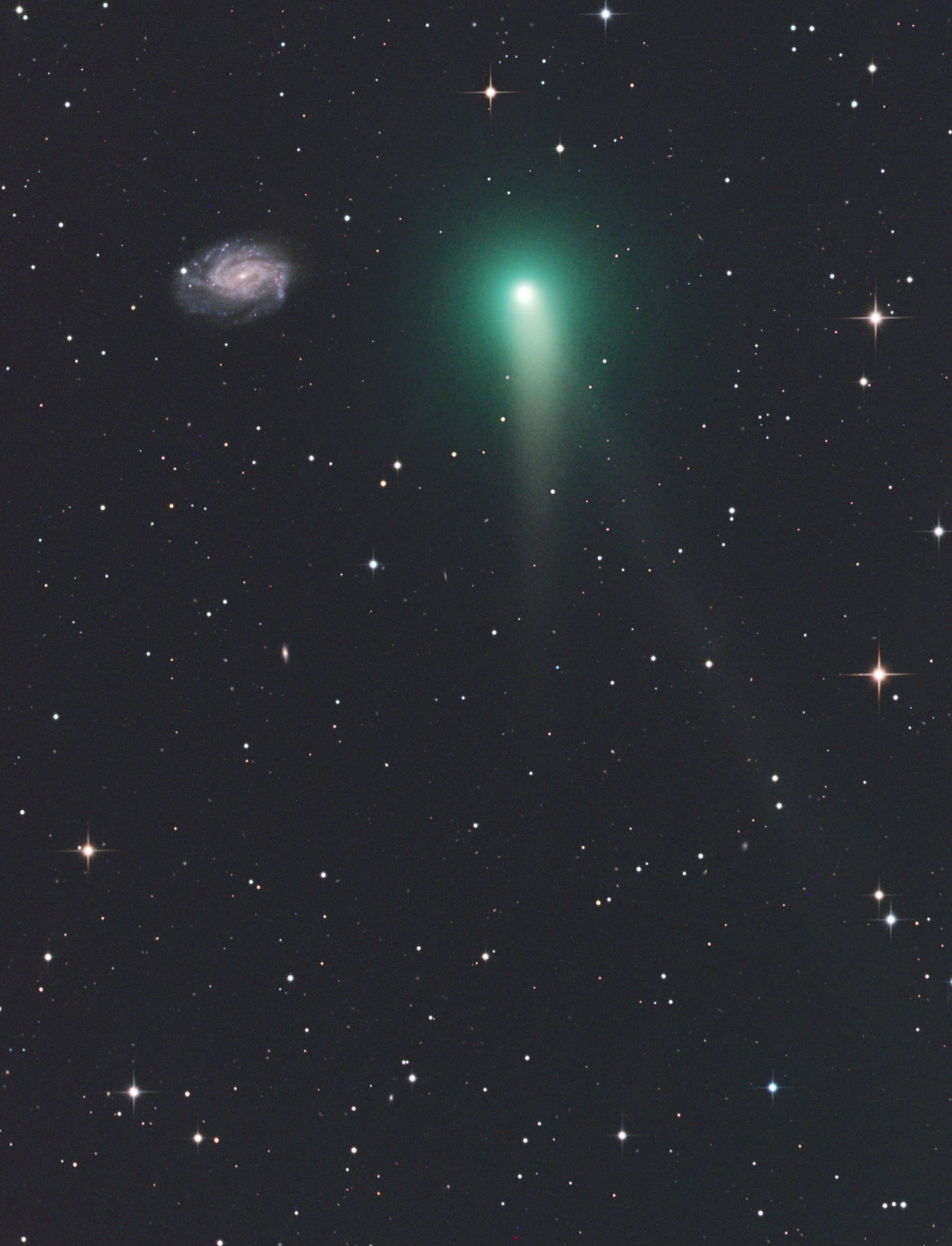 Komet C/2012 K1 Panstarrs bei Galaxie NGC 3726