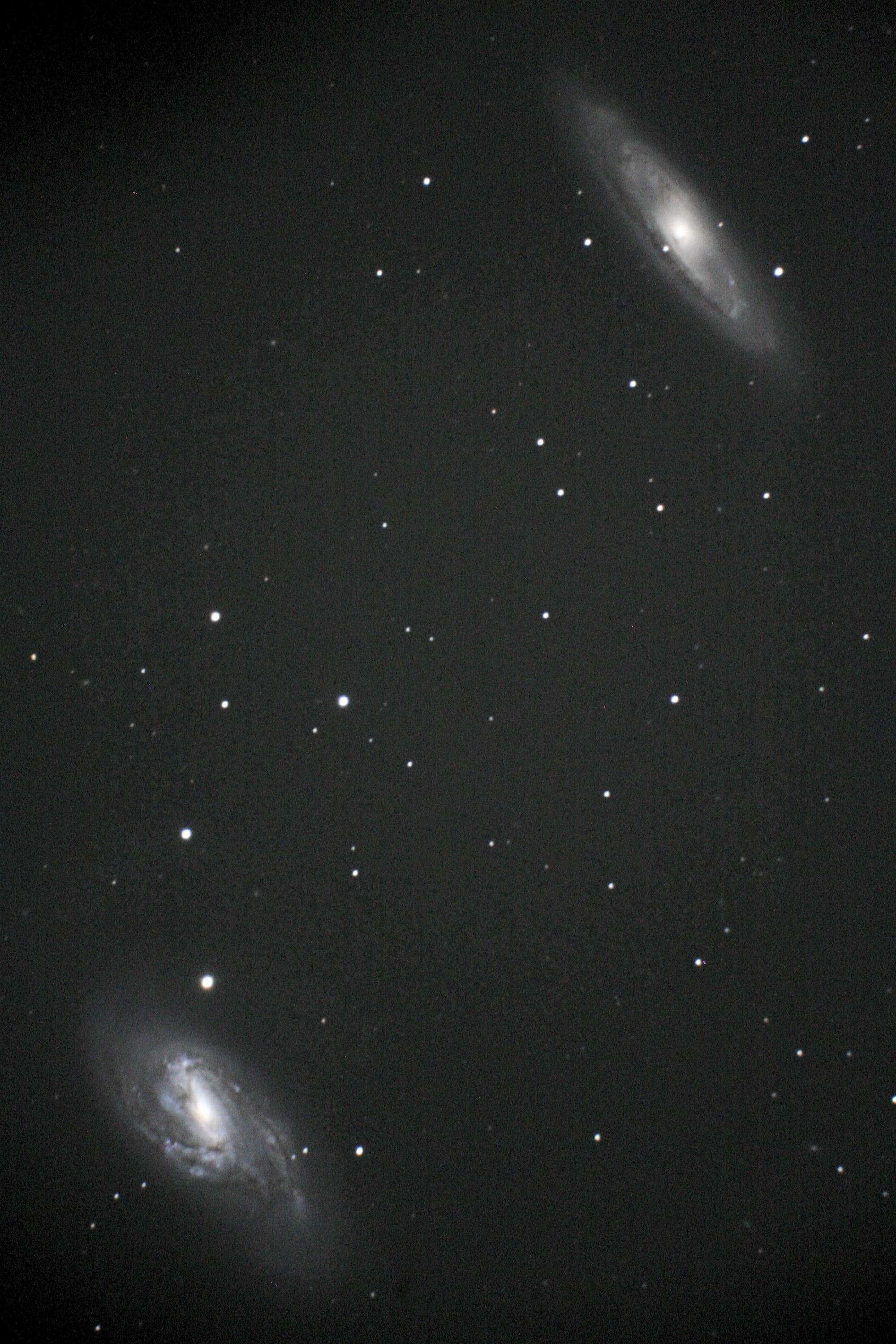 Galaxien M 65 und M 66