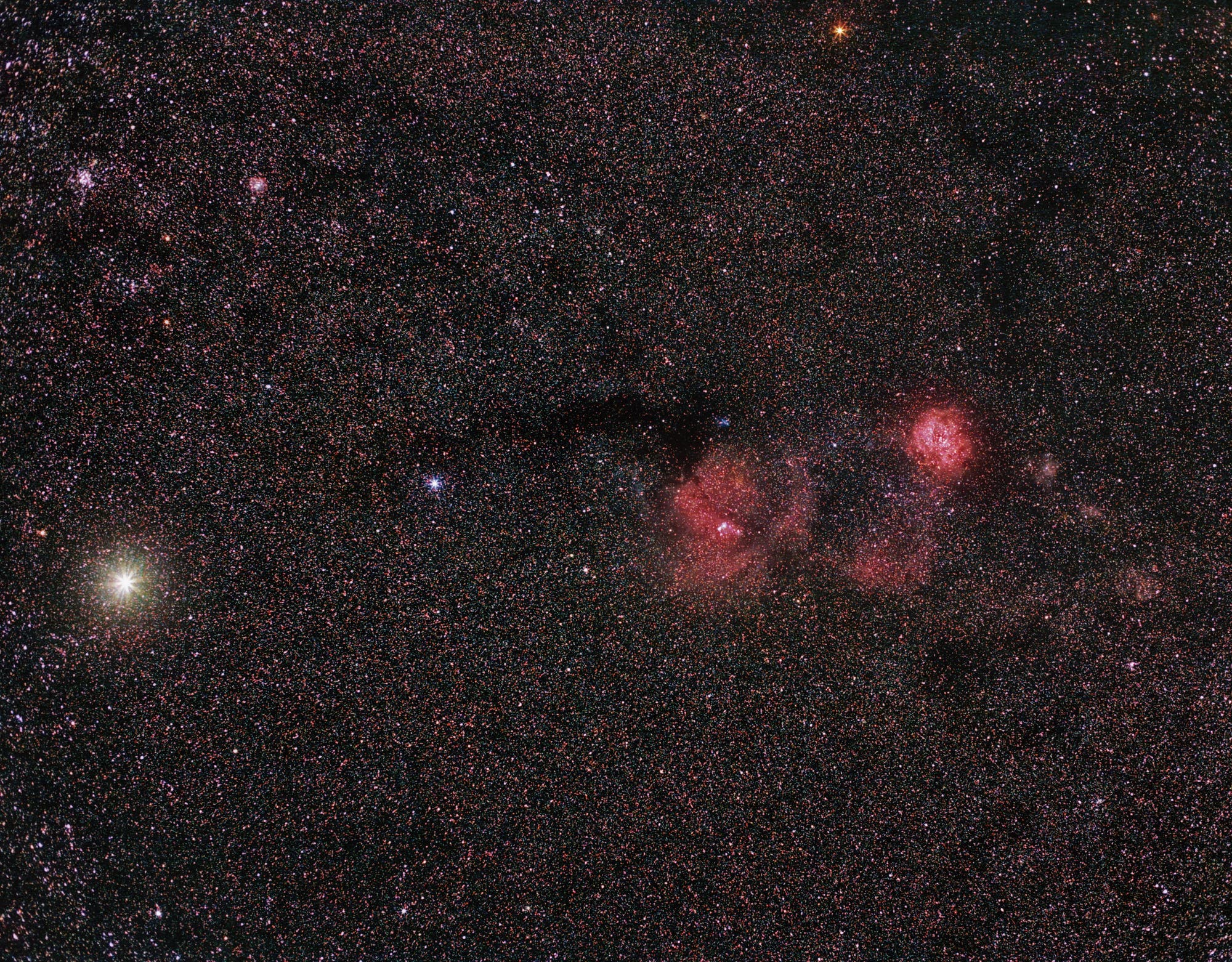 Monoceros, Rosette und Jupiter, 2014