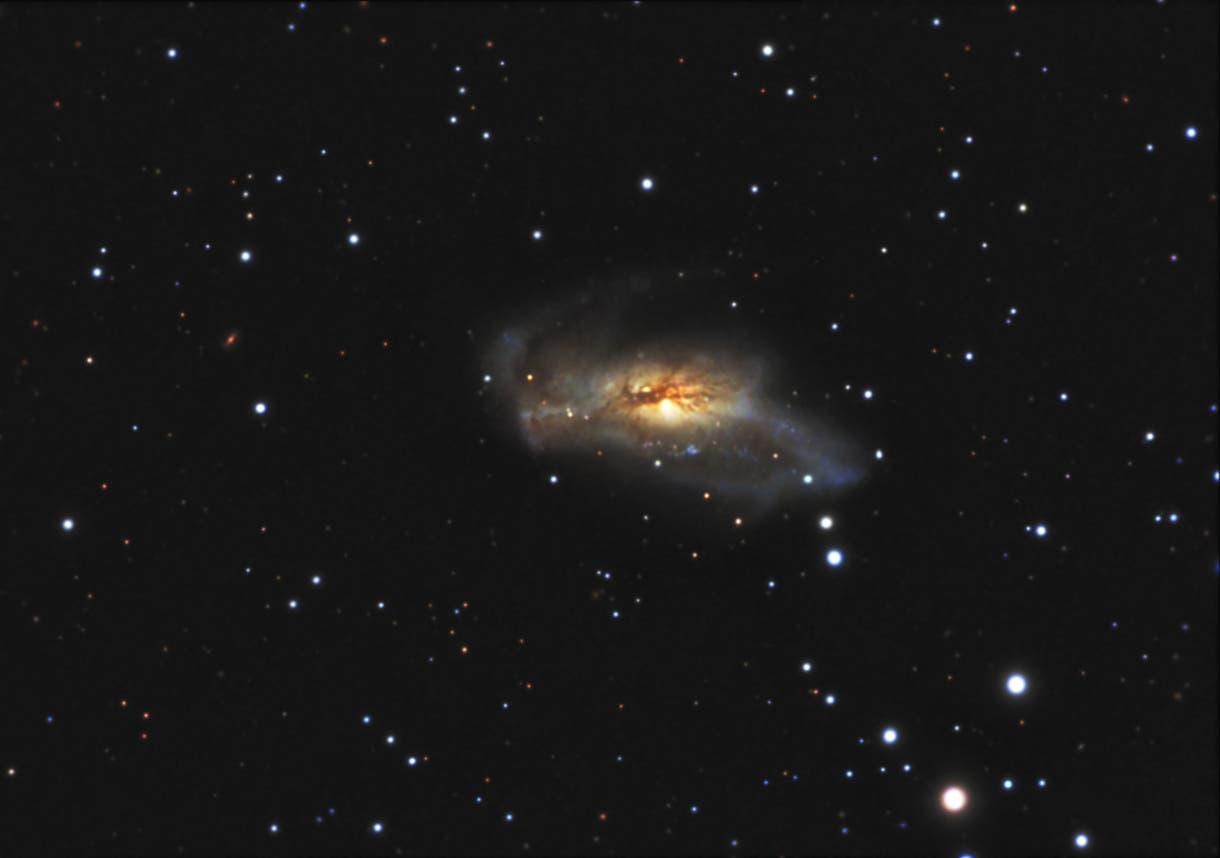 NGC2146 Peculiar Spiral Galaxy