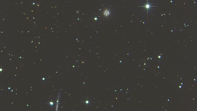 NGC 2537  "Bear Paw Galaxy" und IC 2233 ultradünne Galaxie im Luchs (1)