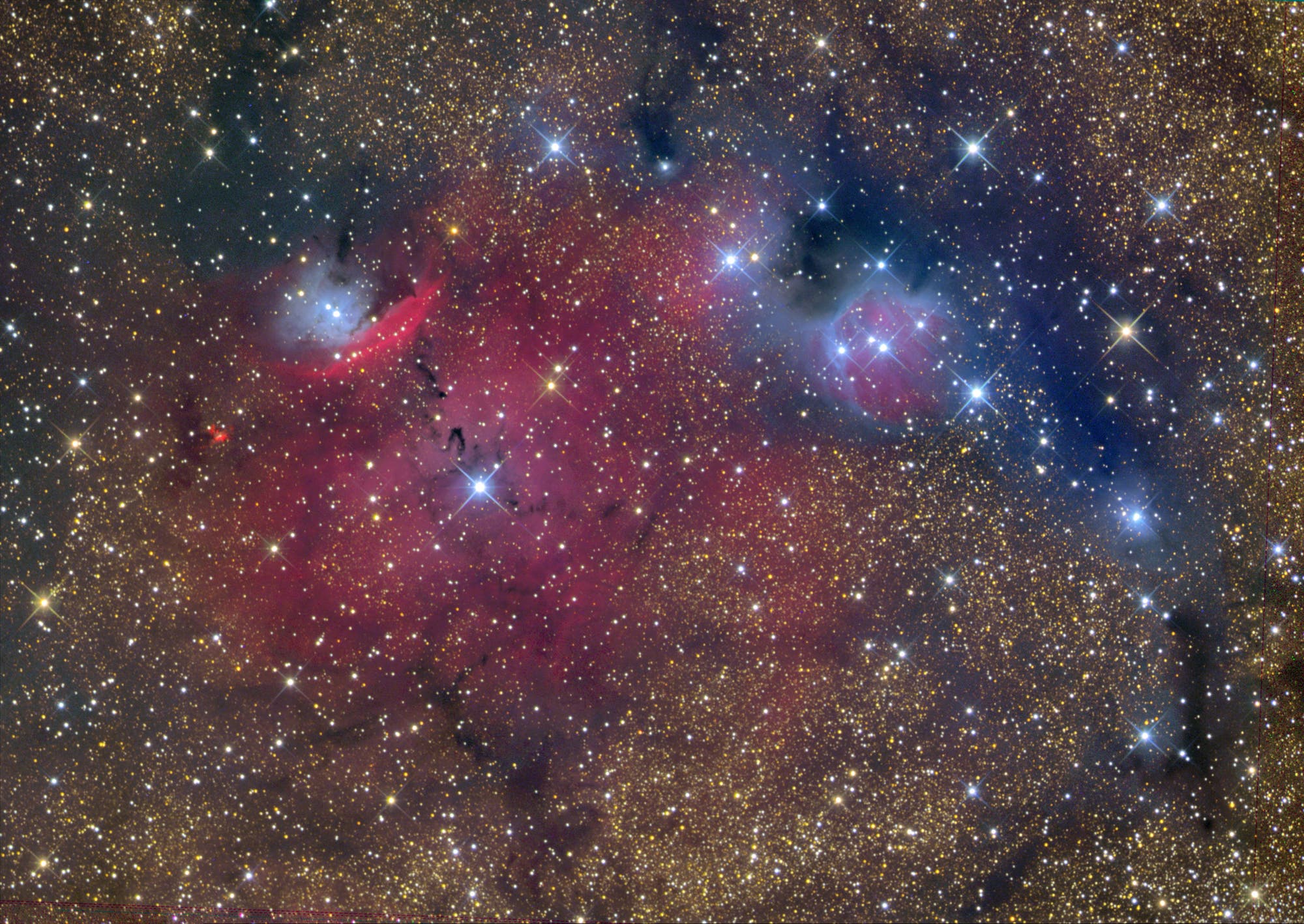 NGC 6559, IC 4685, IC 1274-75