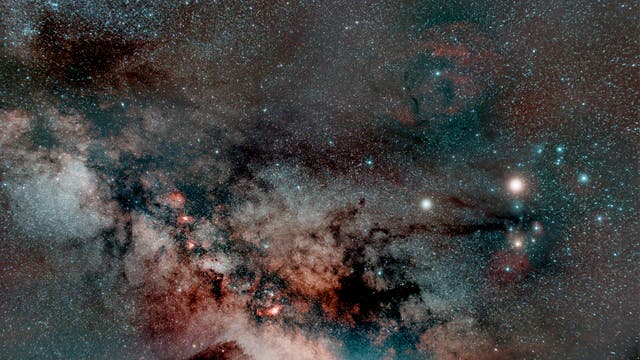Sternbild Skorpion und Milchstraße
