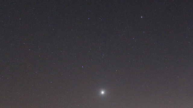Venus am Abendhimmel (kurze Brennweite)