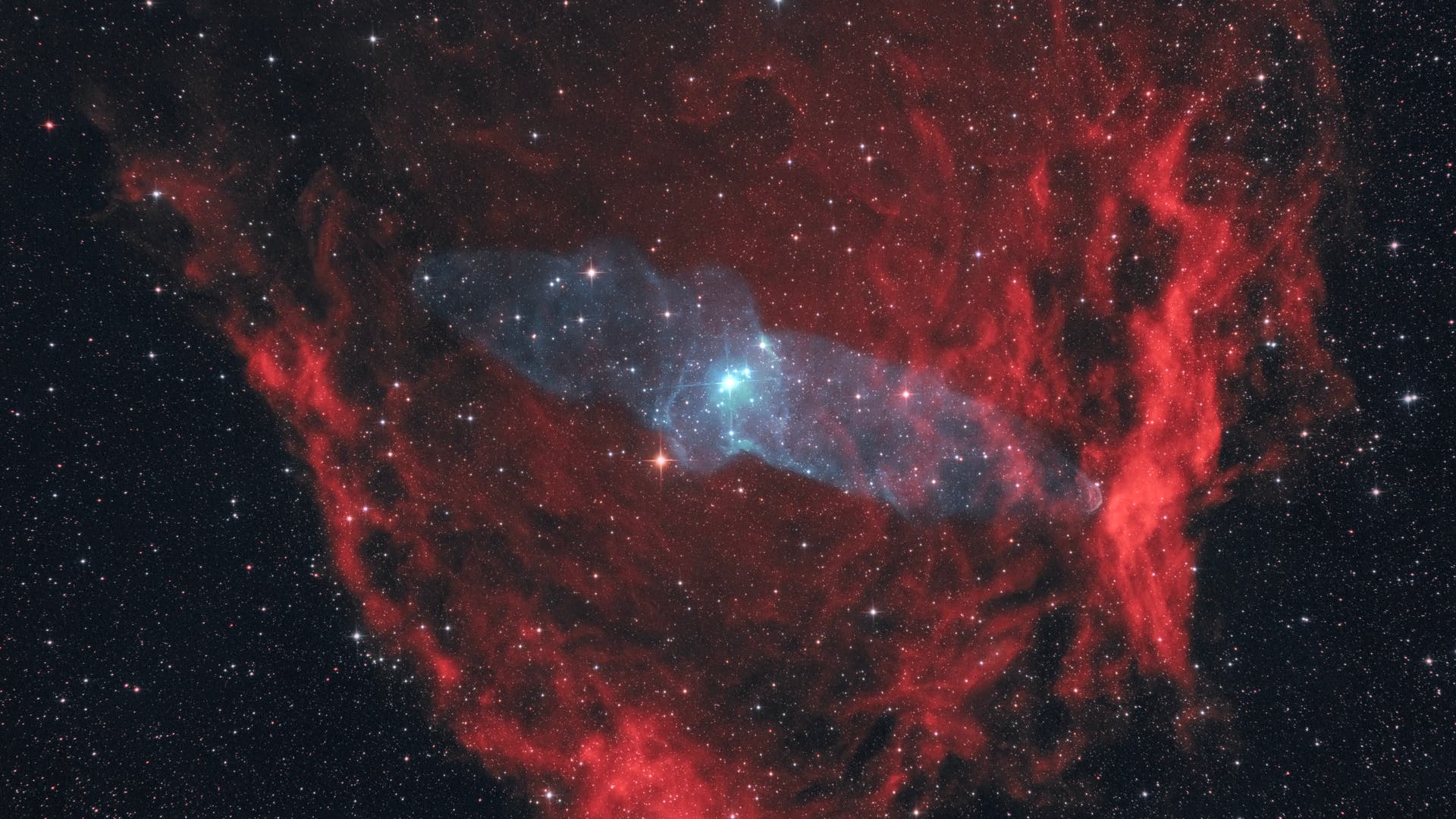 Sh2129 aus einer Großstadt Spektrum der Wissenschaft