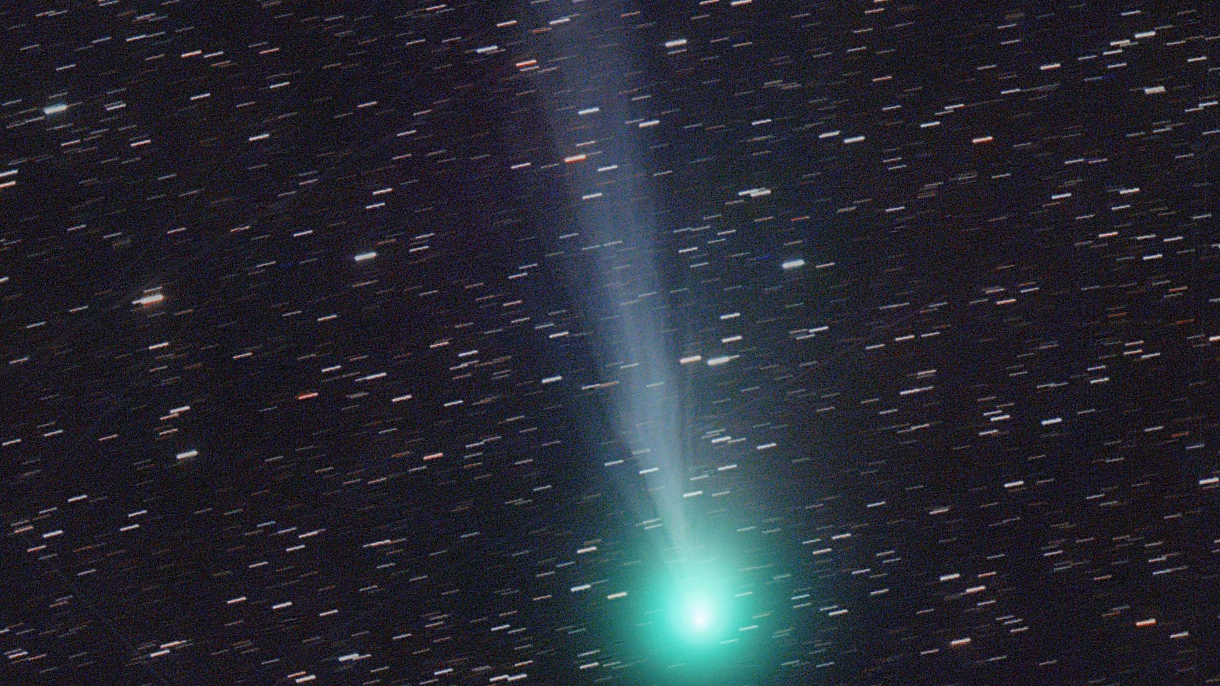 Komeet 12P/Pons-Brooks in maanlicht – Wetenschapsspectrometer