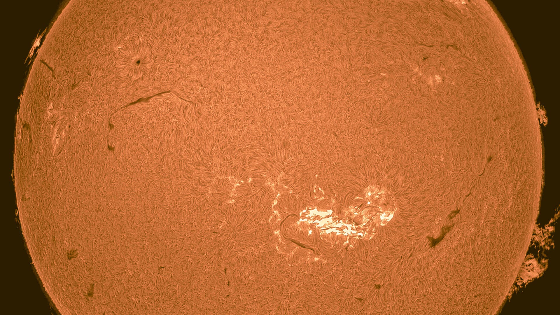 H-alpha-Sonne 8. Mai 2024