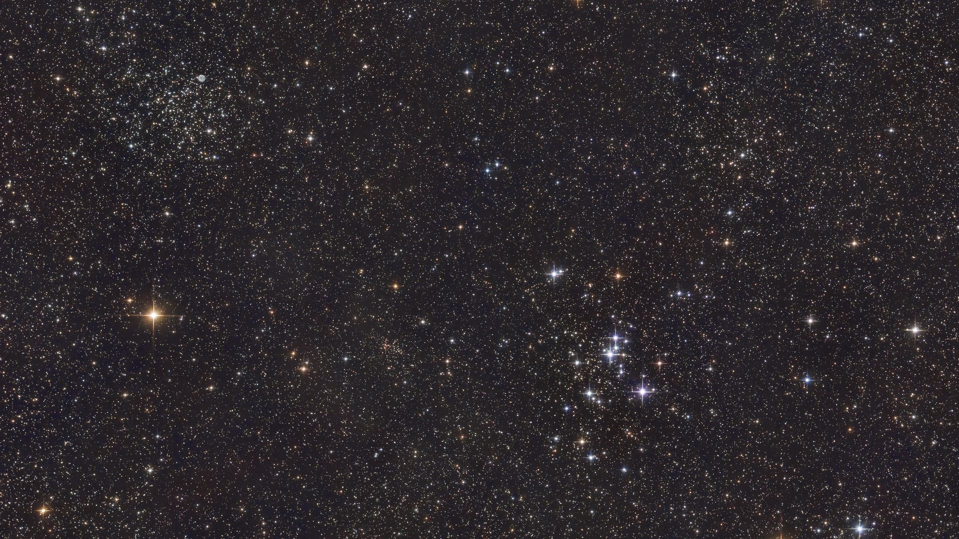 Messier 46 und Messier 47 Spektrum der Wissenschaft
