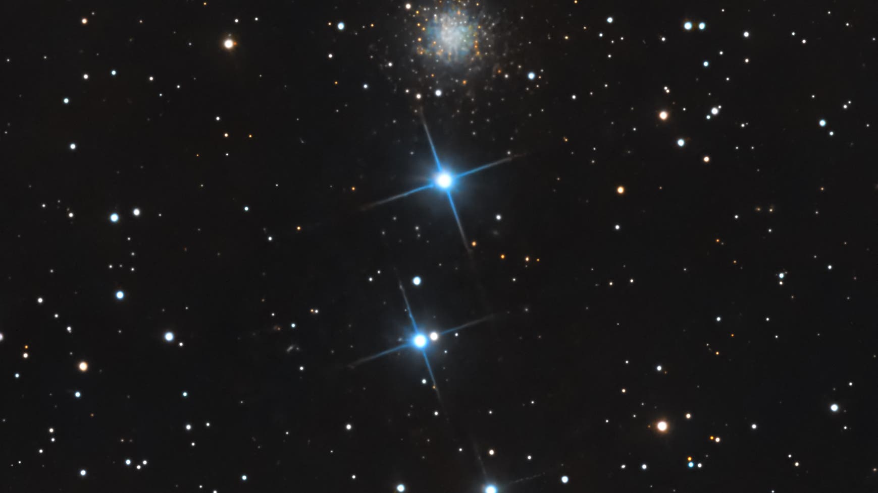 Intergalaktischer Wanderer oder Dornige Rose NGC 2419 Spektrum der