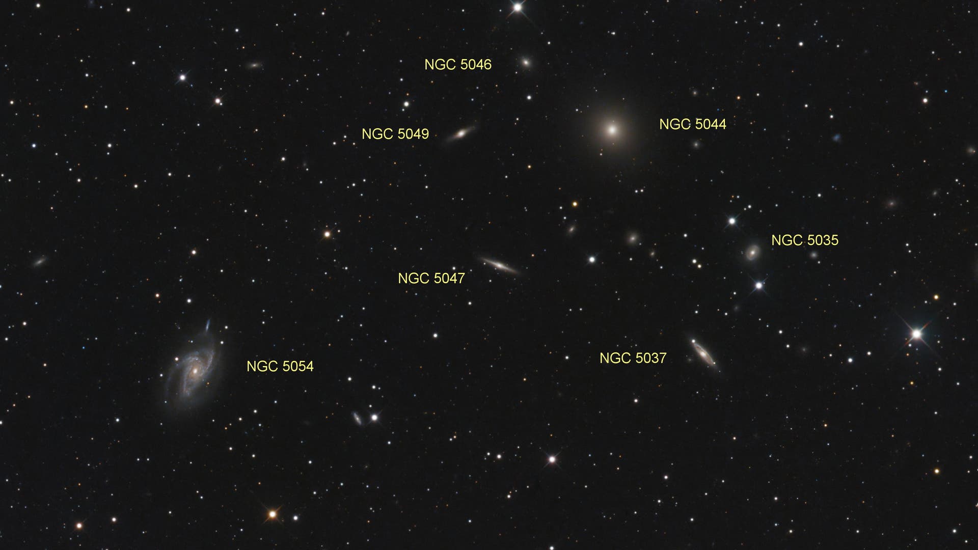 NGC 5054 und NGC 5044 (Objekte)