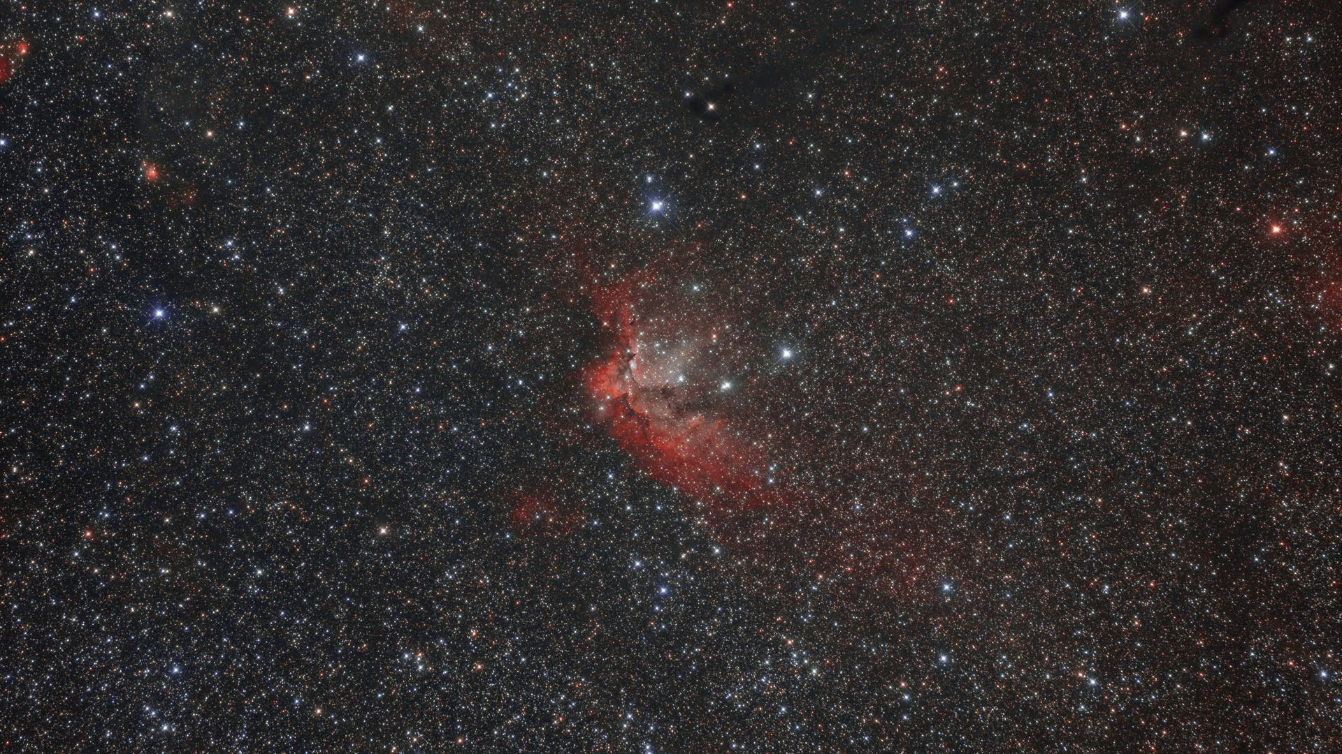 NGC 7380 Zauberernebel Spektrum der Wissenschaft