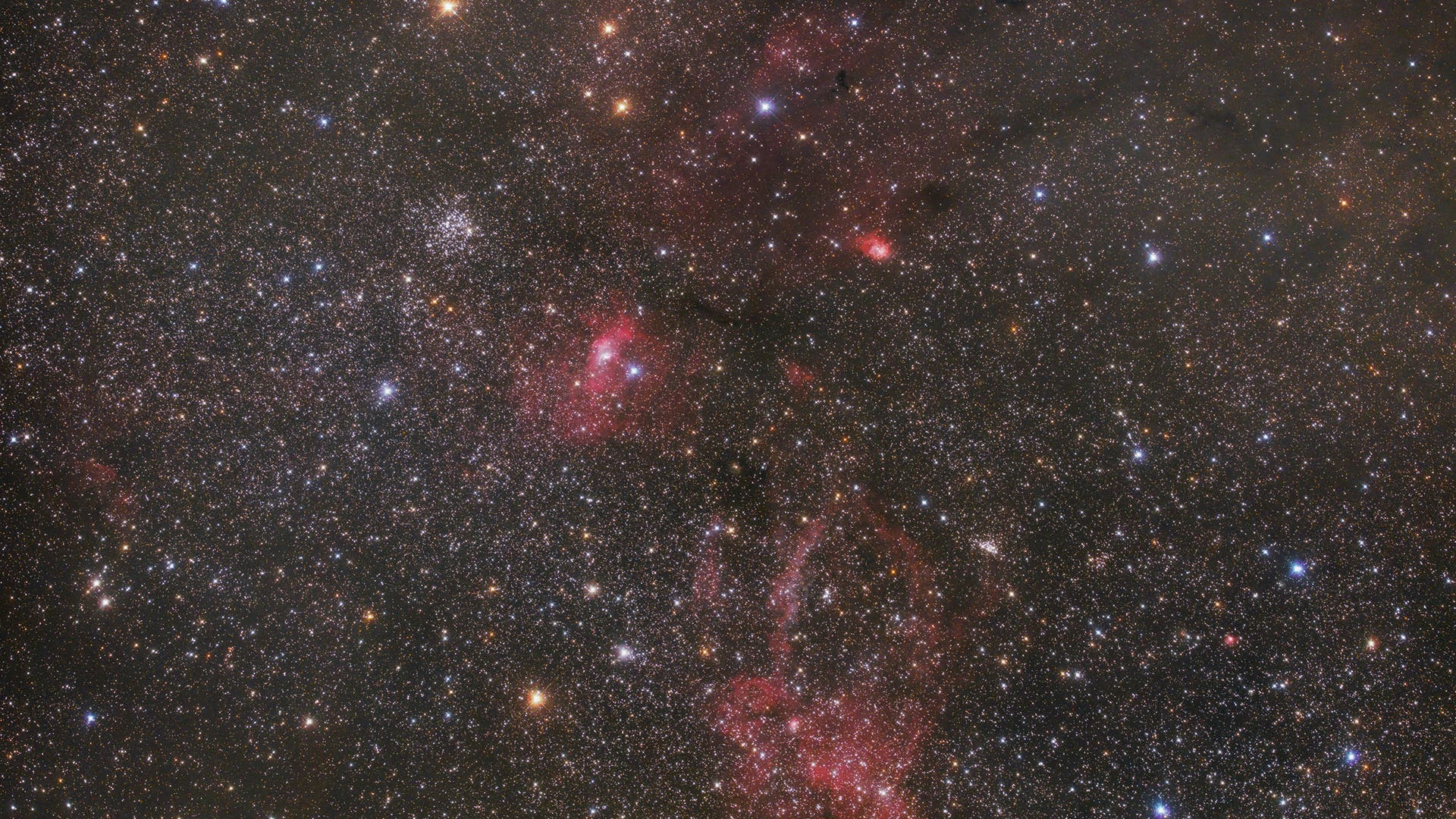 NGC 7635 und M52 Spektrum der Wissenschaft