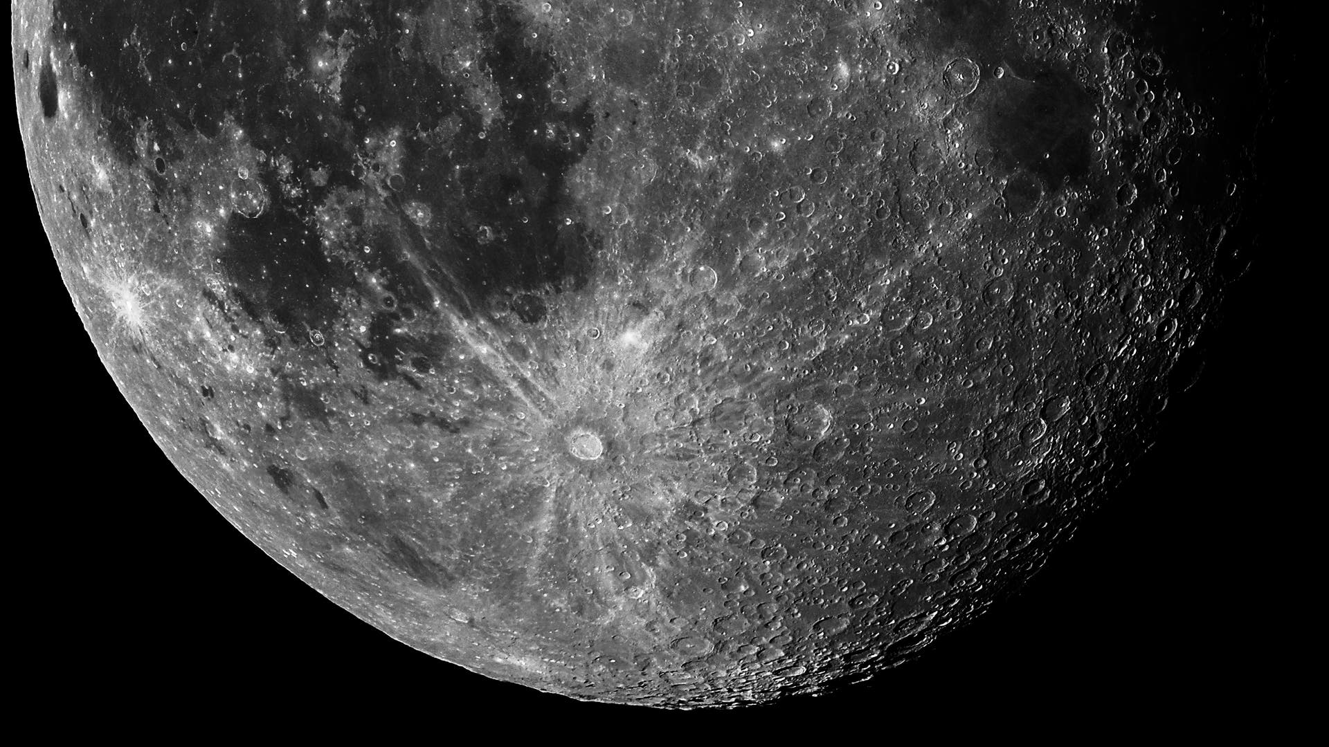 Krater Tycho bei starker Mondlibration