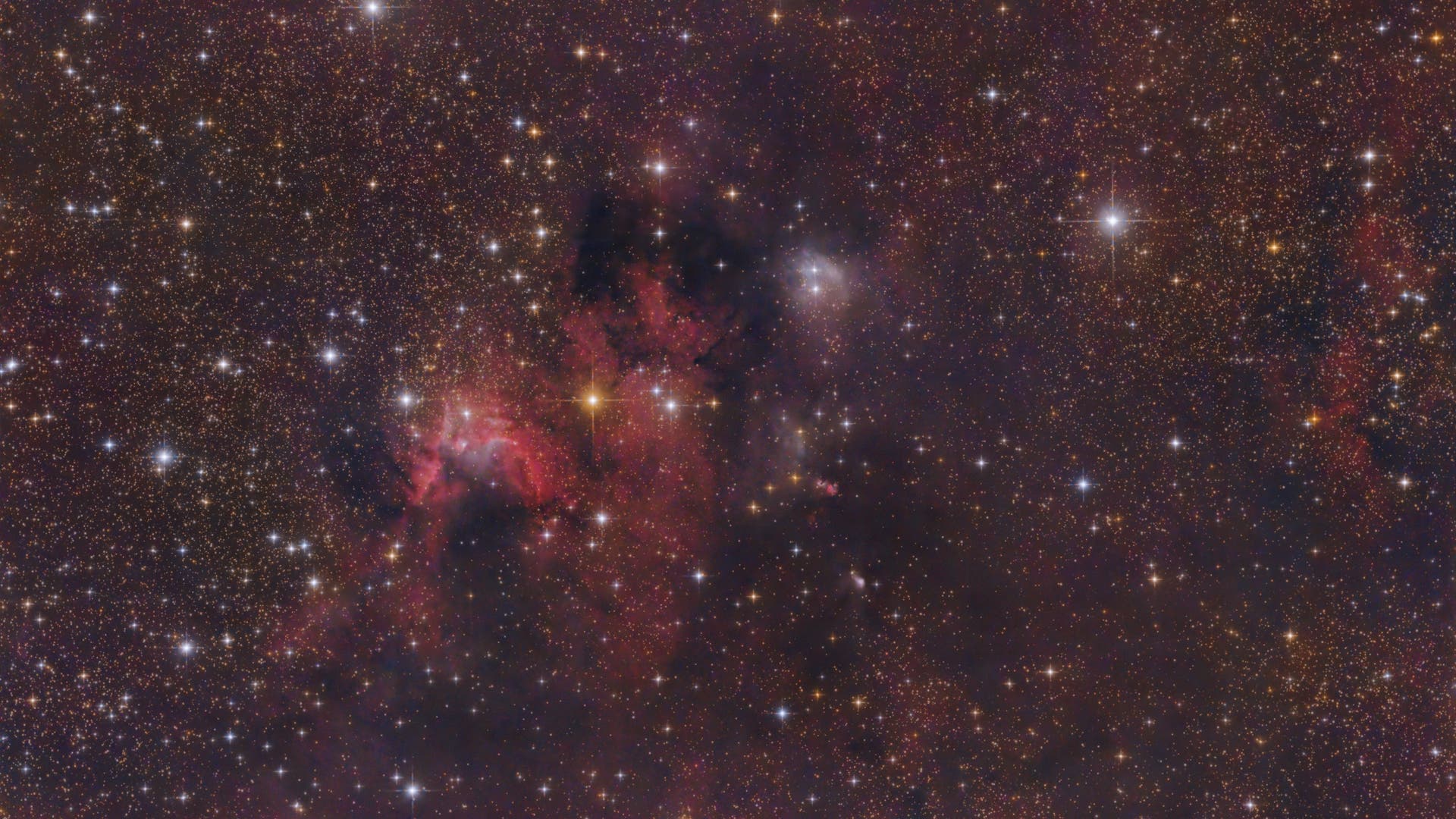 Höhlennebel Sh2155 Spektrum der Wissenschaft