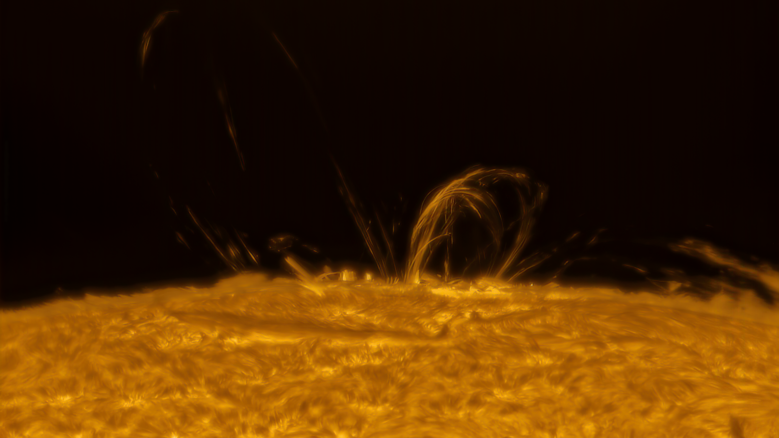 Ein letztes Bild von der Sonnenfleckengruppe, die uns die schönen Polarlichter beschert hatte