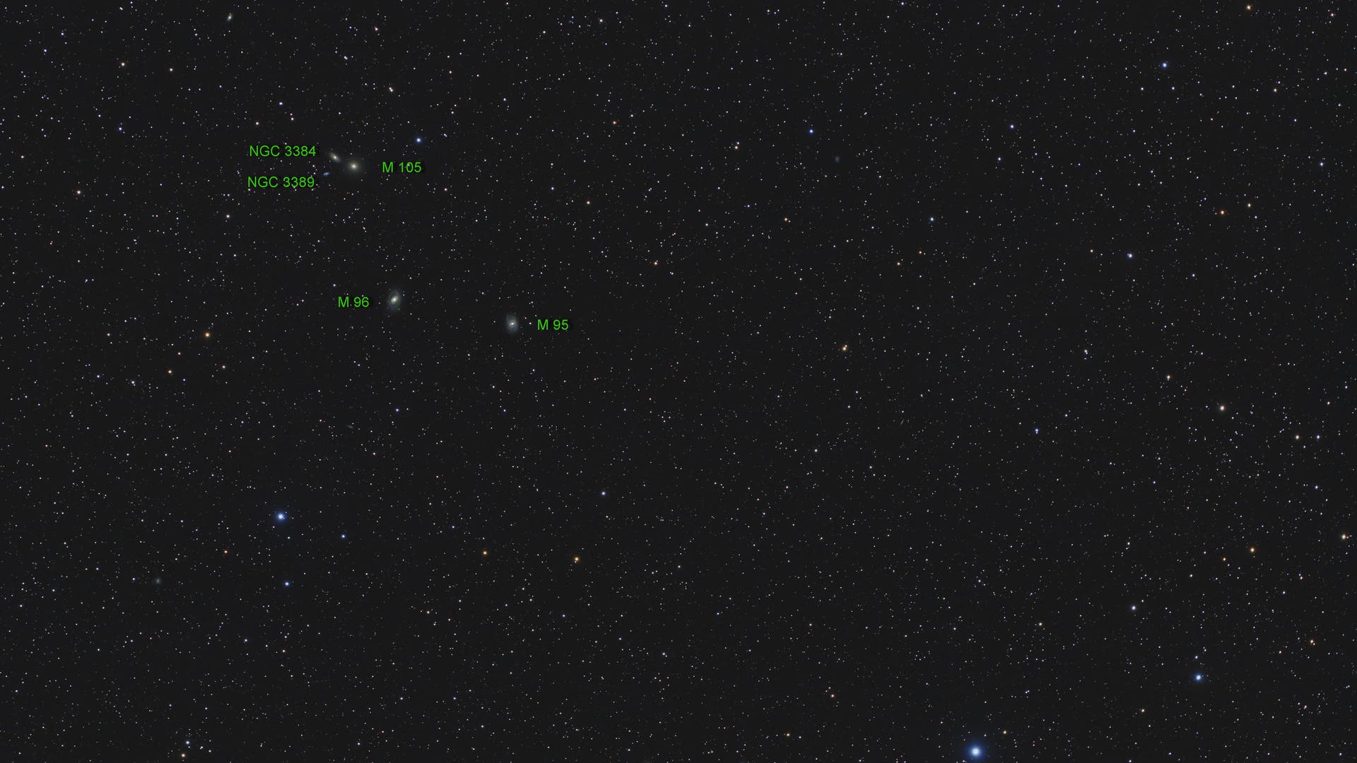 M 95, M 96 und M 105-Gruppe (Objekte) - Spektrum der Wissenschaft