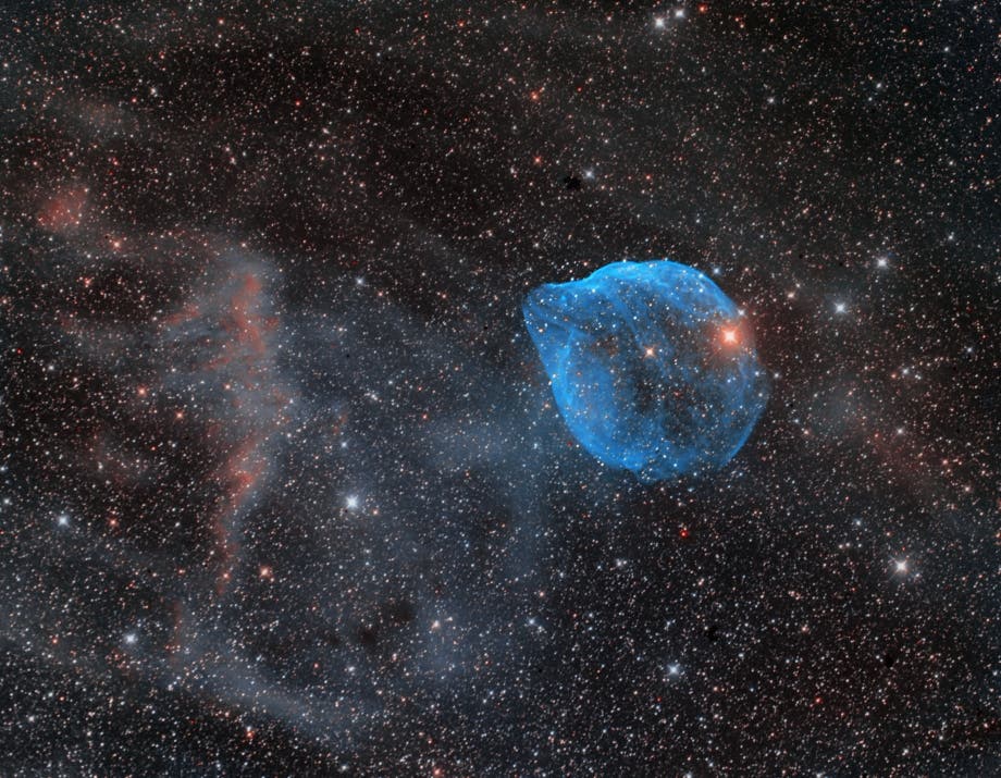 Sh2-308, eine kosmische Blase im Sternbild Großer Hund