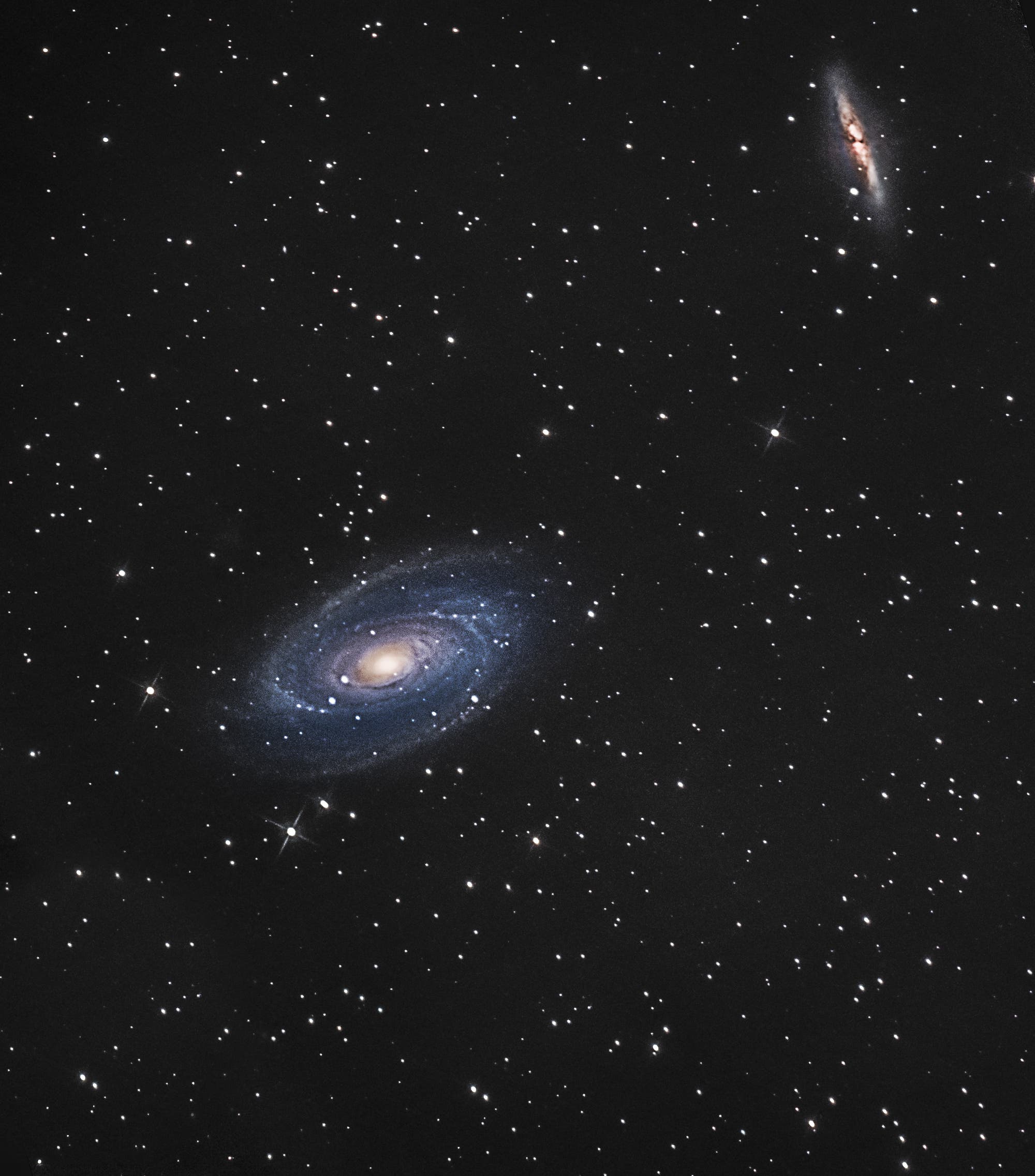 M81 Bodesgalaxie und M82 Zigarrengalaxie