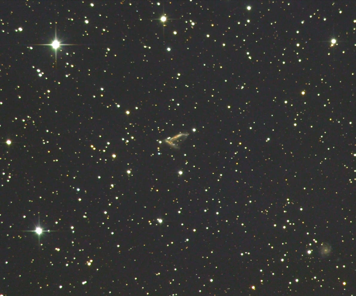 NGC 7253 A/B  (ARP278) - wechselwirkende Galaxien im Pegasus und etwas Philosophie (1)
