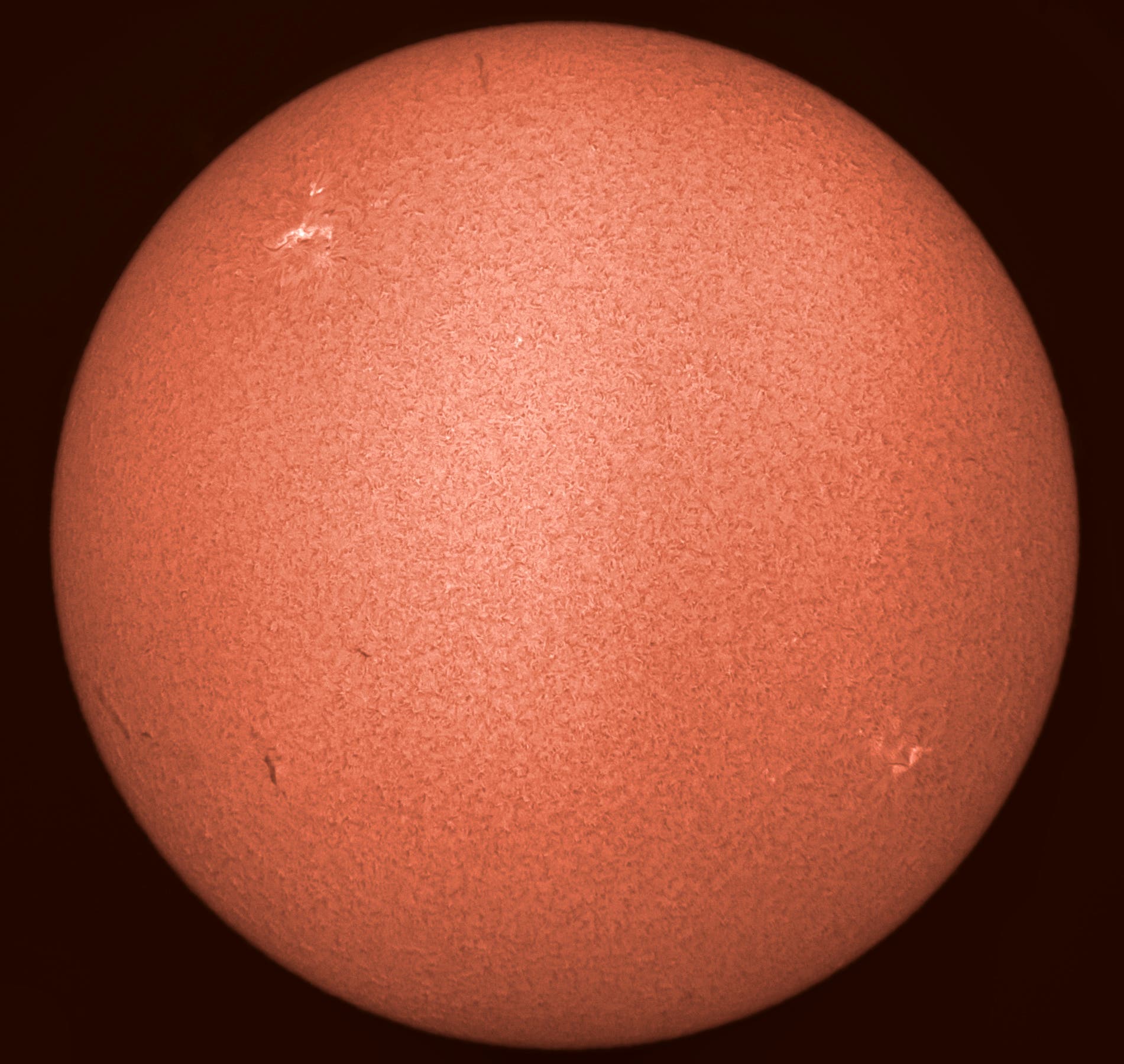 Die Sonne am 11. April 2017