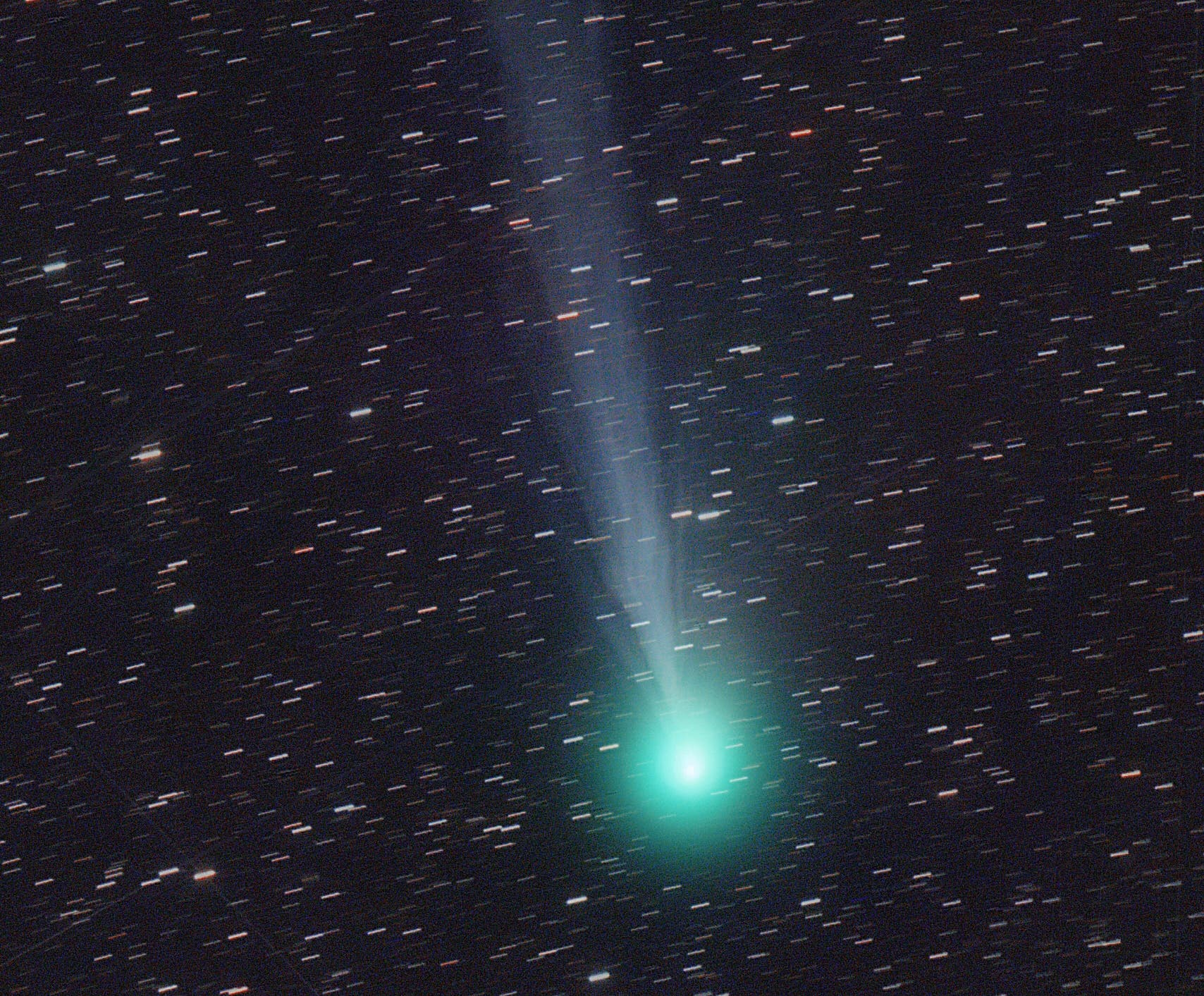 Komet 12P/Pons-Brooks bei Mondlicht