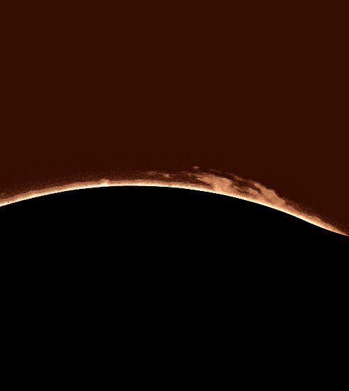 Detailaufnahme einer Protuberanz