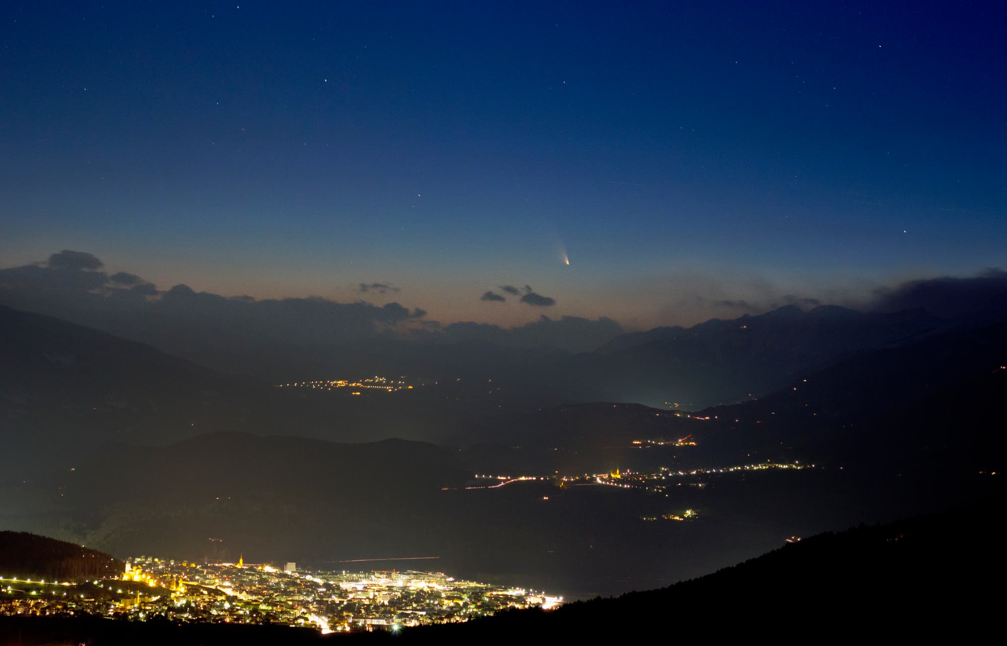 Komet PANSTARRS über Bruneck