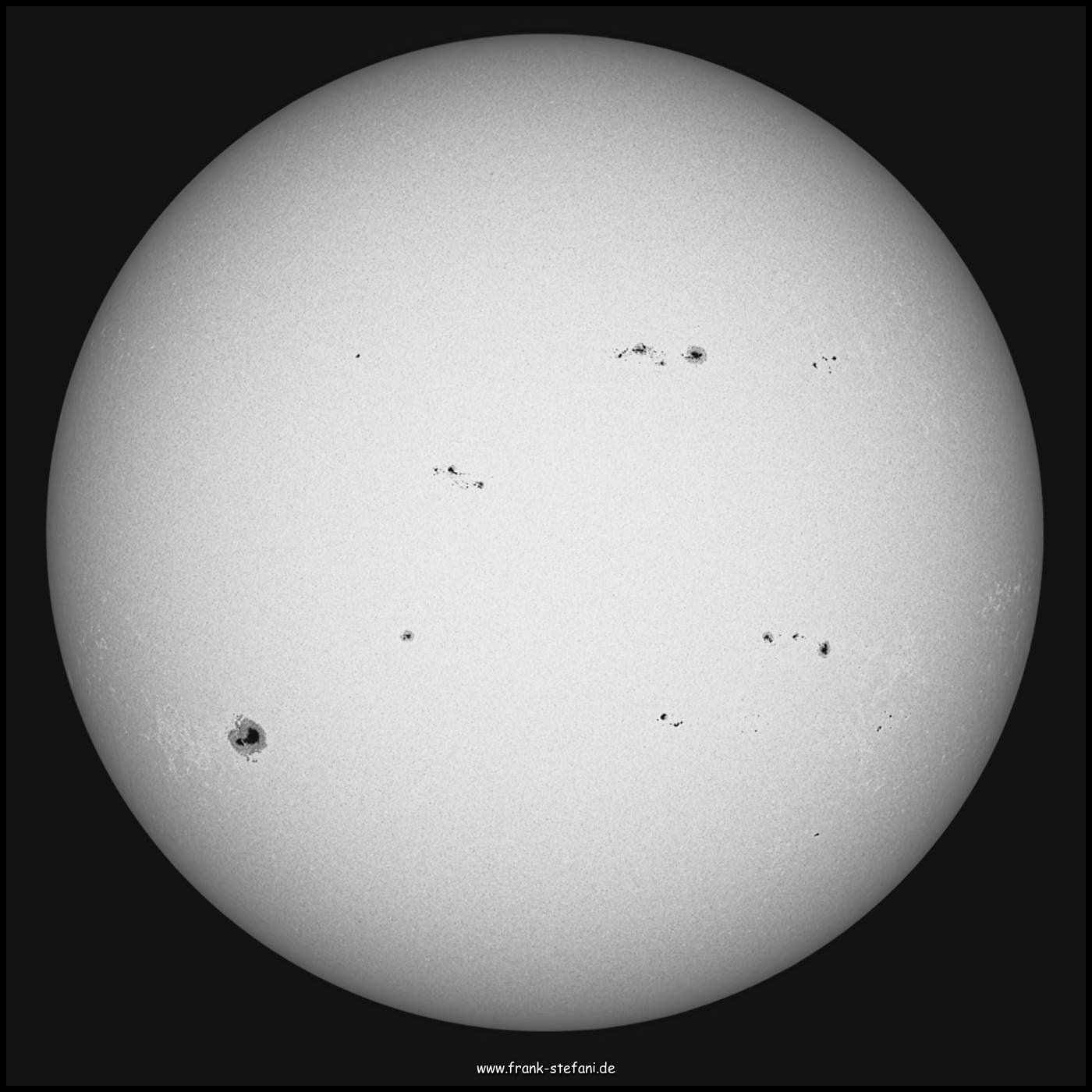 Sonnenflecke am 9. Juli 2023