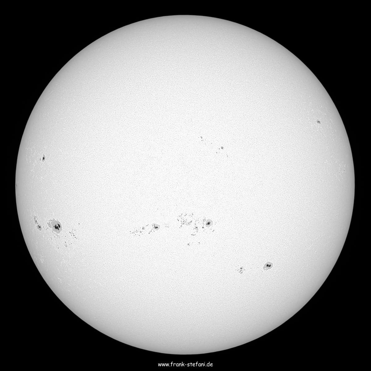 Die Sonne am 6. August 2024 - nach sechs Tagen Rotation