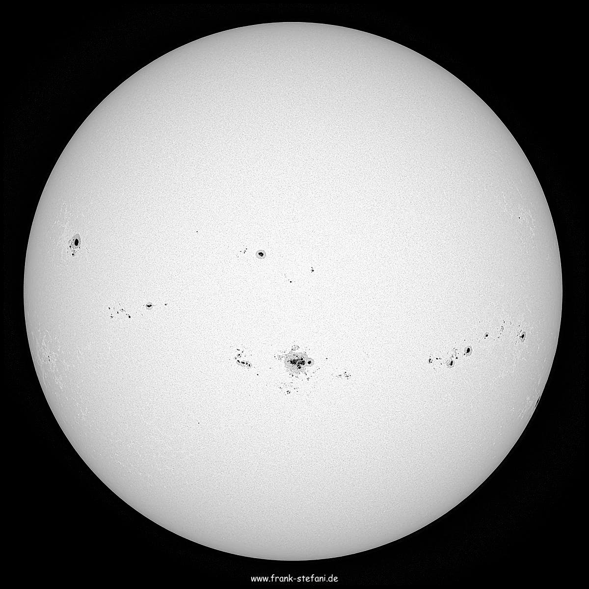 Die Sonne am 10. August 2024 - bei gutem Seeing (7/10)