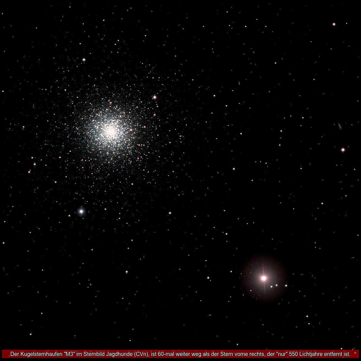 Der Kugelsternhaufen M3 (CVn) - mehr als 500000 Sonnen