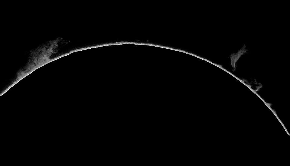 Protuberanzen am 19. August 2025