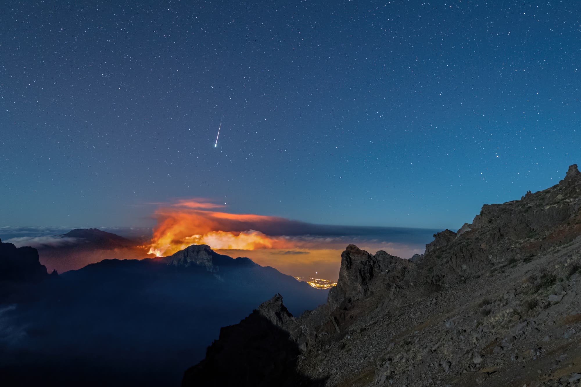 Vulkan und Meteor