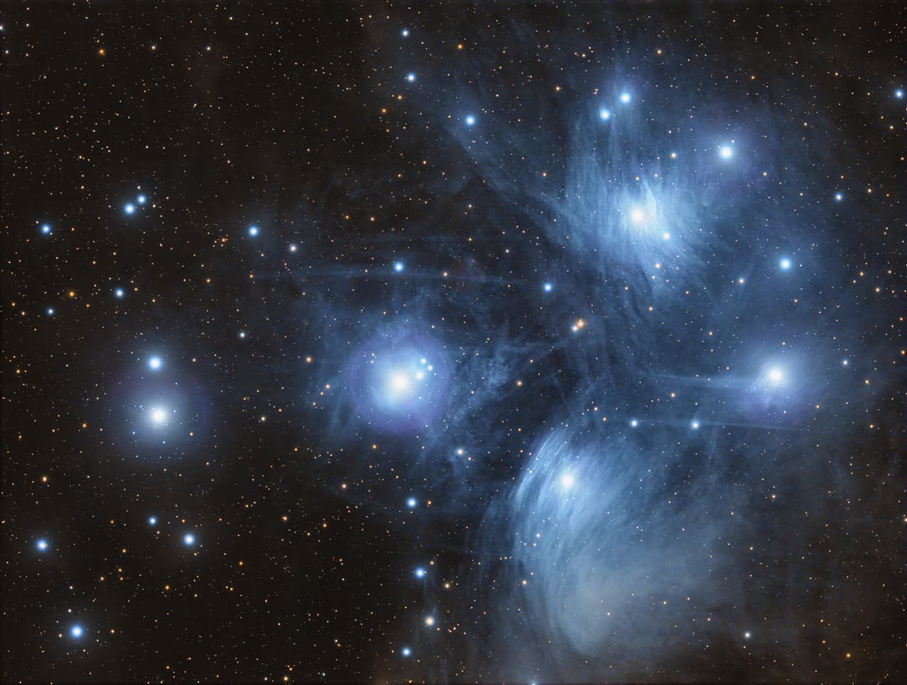 Messier 45, die Plejaden