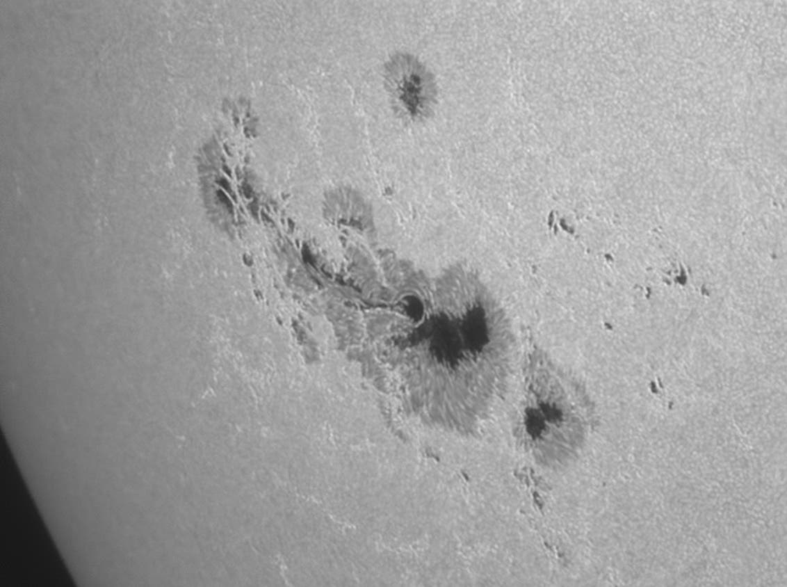 Sonnenfleckengruppe vom 08. Juli 2012, AR 11515