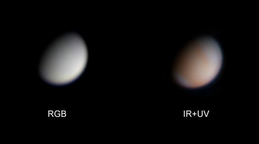 Venus RGB und IR+UV am 15.1.2012