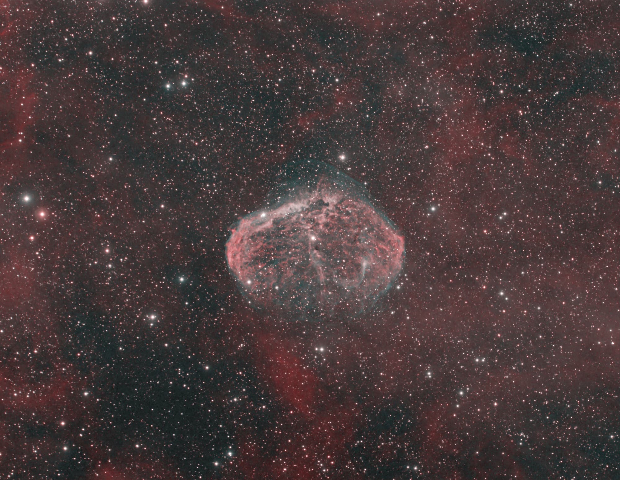 NGC 6888 in BiColor (H-alpha/OIII)