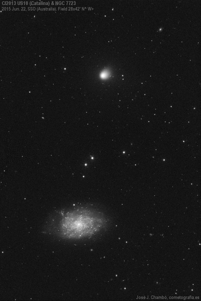 Comet C/2013 US10 Catalina and NGC 7723