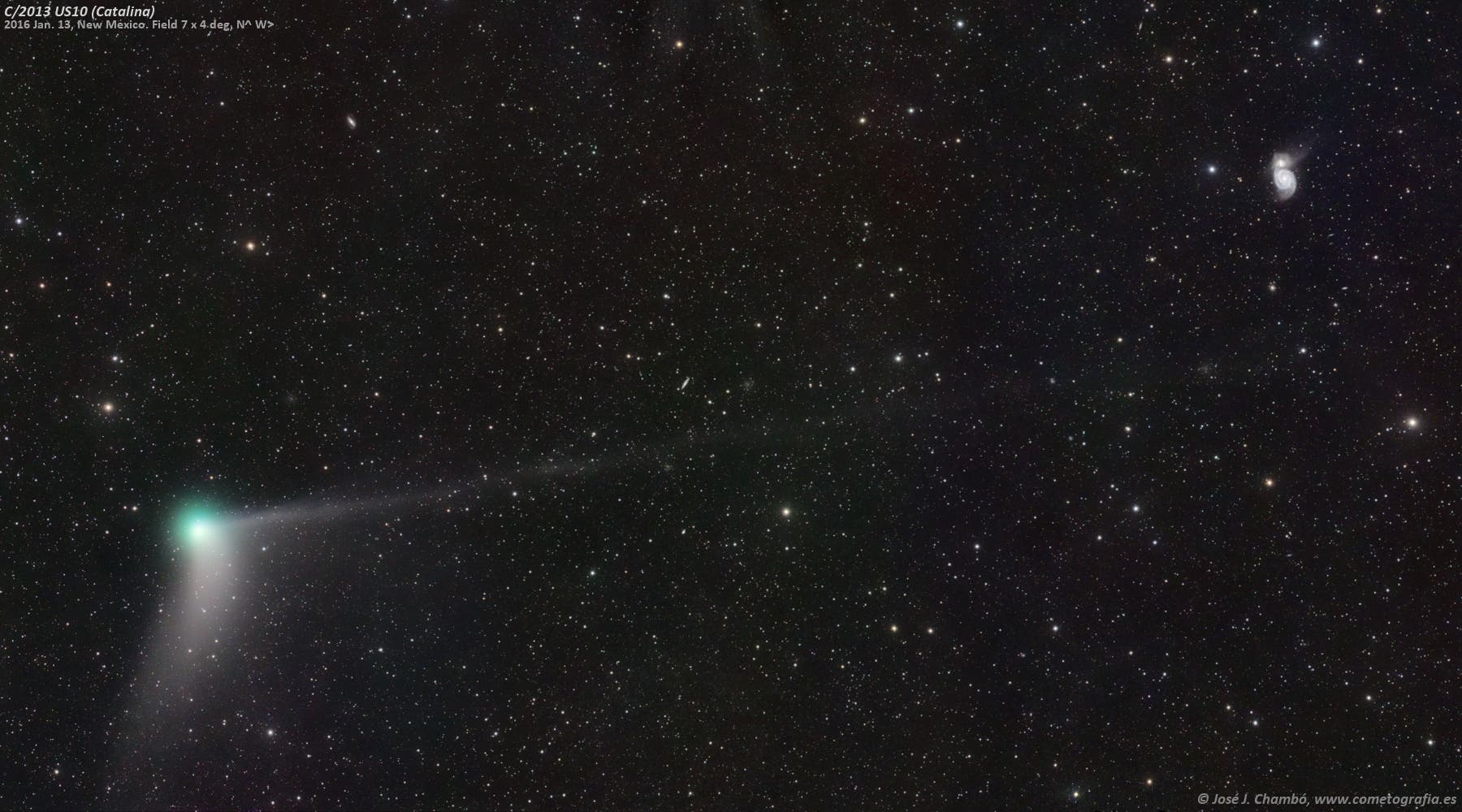 Comet Catalina & Whirlpool Galaxy