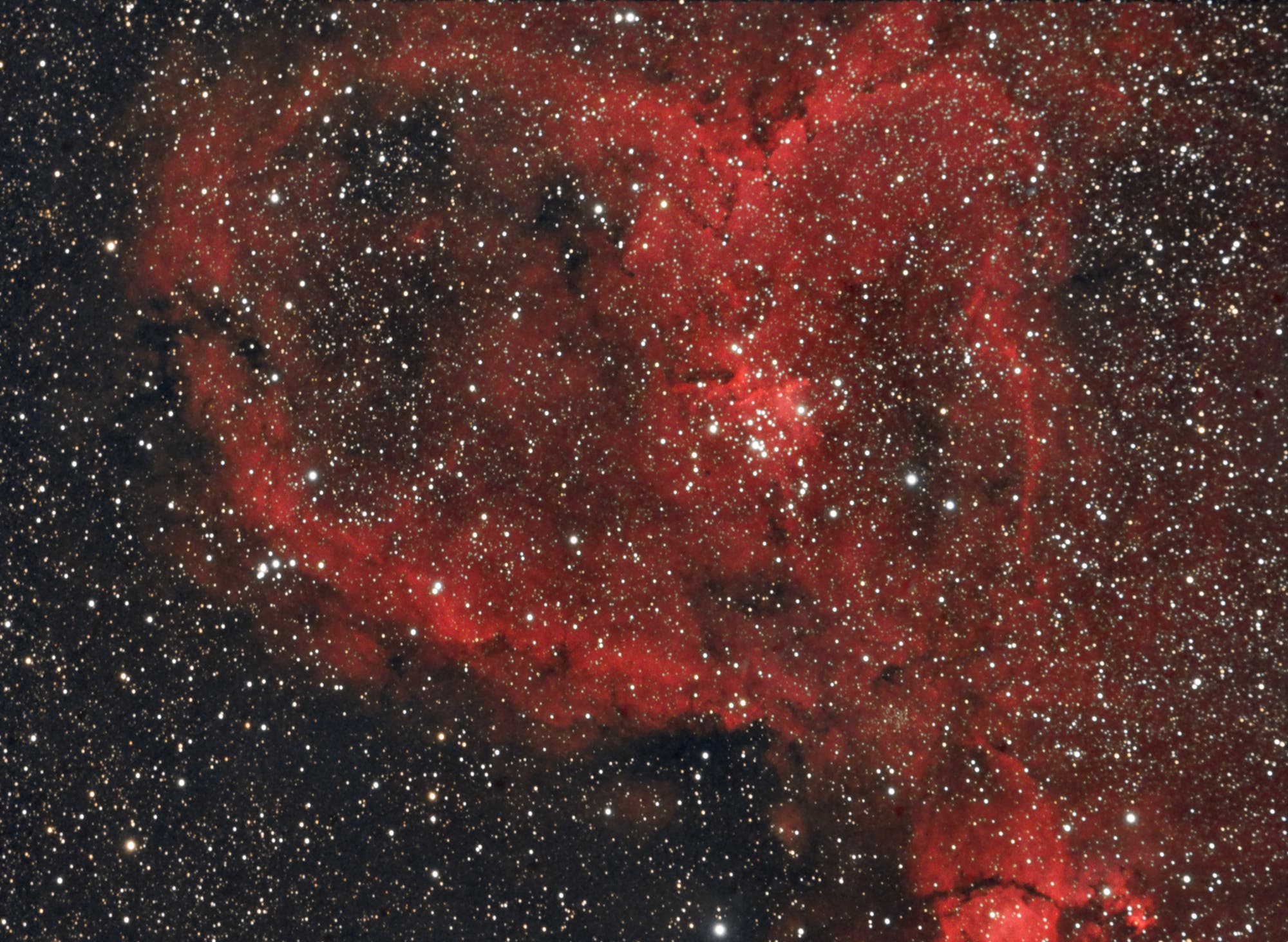 Herznebel (IC 1805) im Sternbild Kassiopeia (Ha+RGB)
