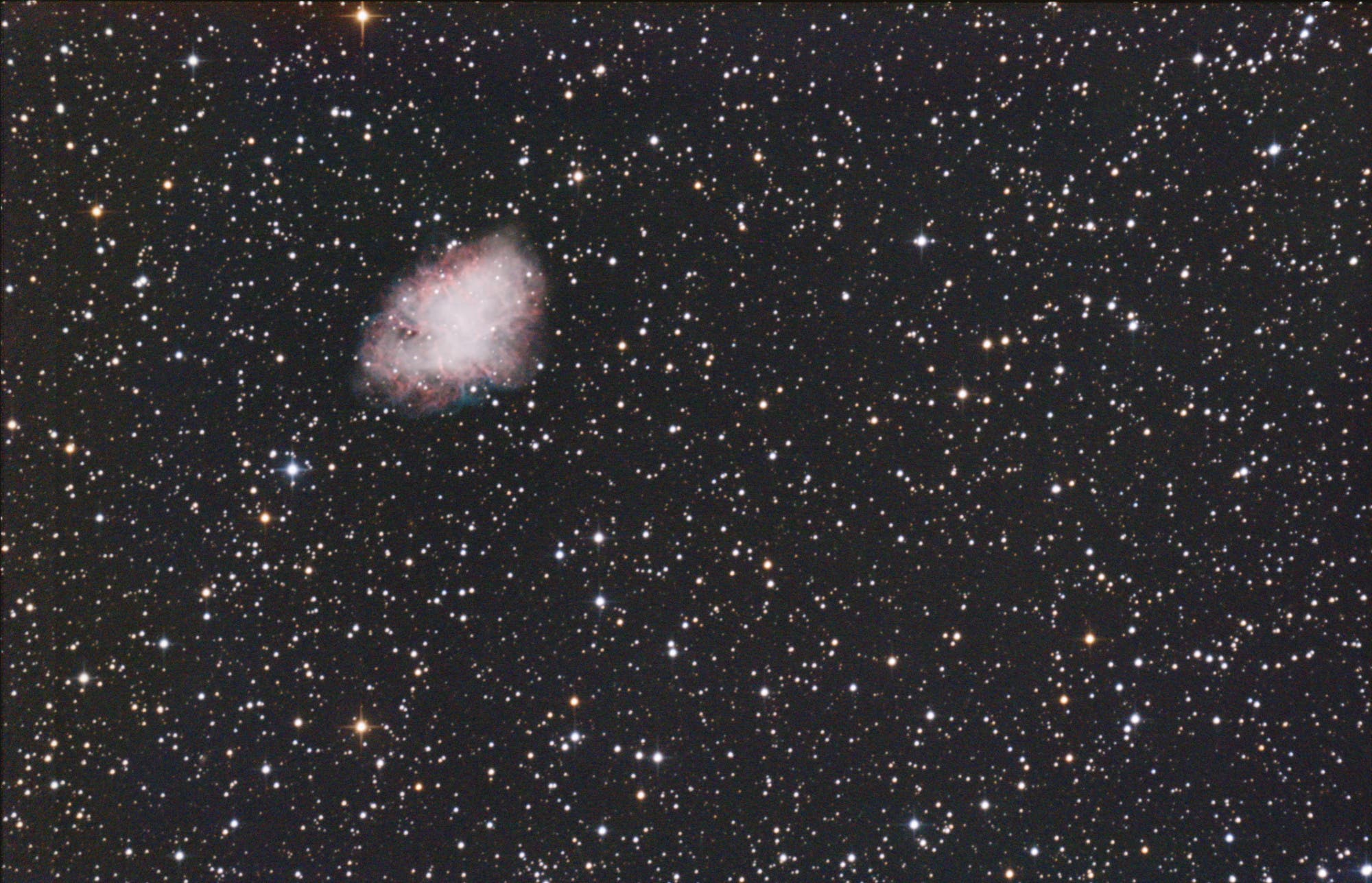 Krebsnebel Messier 1 durch Wolkenlücke